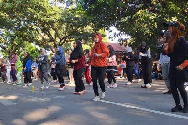 Suasana Car free Day Jeneponto sebelum dipindahkan ke lokasi baru (Dok : Ullah KabarMakassar).