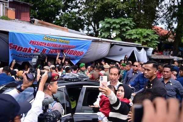 Presiden Jokowi saat melakukan kunjungan kerja di Sulsel (Dok: Ist)