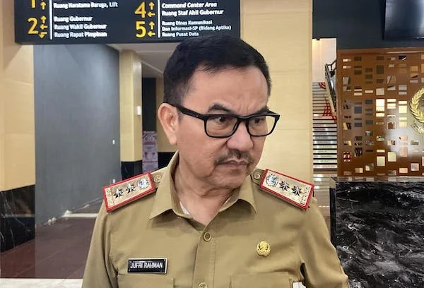Sekretaris Provinsi Sulawesi Selatan Jufri Rahman di Kantor Gubernur Sulsel (Dok: Nofi KabarMakassar)