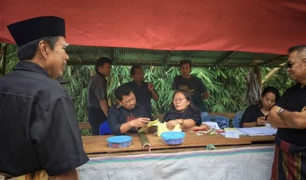 Pengawasan retribusi RPH saat Rambu Solo' (dok. Ist)