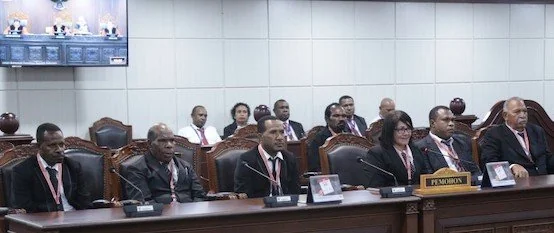 Para Pemohon saat Sidang Pemeriksaan Pendahuluan Perkara Nomor 230/PUU-XXIII/2025, (Dok: Ist).