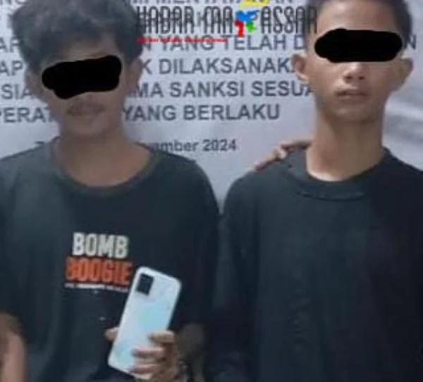 Pelaku pencurian Hp di Takalar (Dok : Ist).