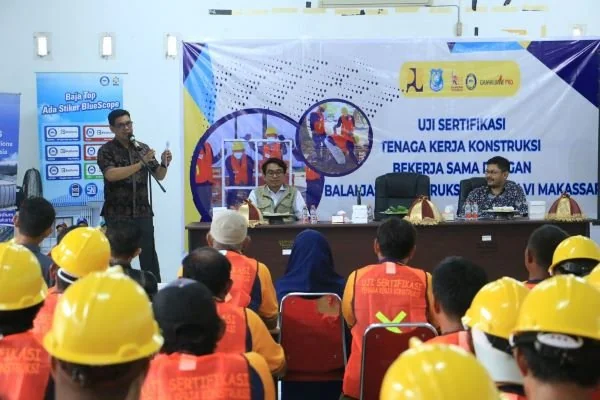 Uji Sertifikasi Tenaga Konstruksi (Dok : Ist).