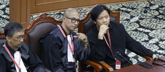 Pemohon saat Sidang Pengucapan Putusan Perkara Nomor 28/PUU-XXIII/2025 Pengujian Materiil Undang-Undang Nomor 28 Tahun 2014 tentang Hak Cipta, (Dok: Ist).