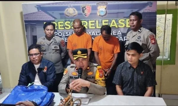 ekspose pelaku pencurian ternak sapi oleh Polsek Tamalanrea (Dok:Ist)