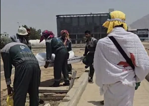 Suasana pemakaman jemaah asal Sinjai di Sharaya Makkah (Dok : Ist).