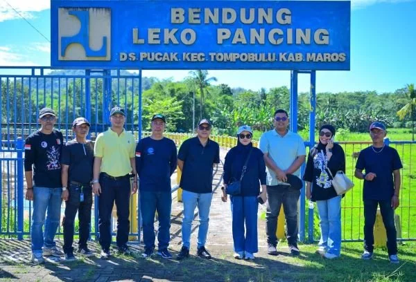 Direksi PDAM Makassar Tinjau Langsung Kondisi Saluran Leko Pancing. (Dok: Ist)