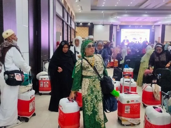 Jemaah Haji Makassar 2023 lalu (Dok : Andini KabarMakassar).