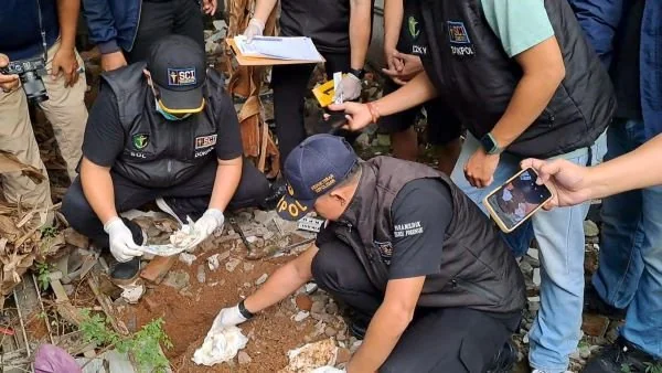 Olah TKP kasus praktik aborsi di Makassar (Dok: Ist)