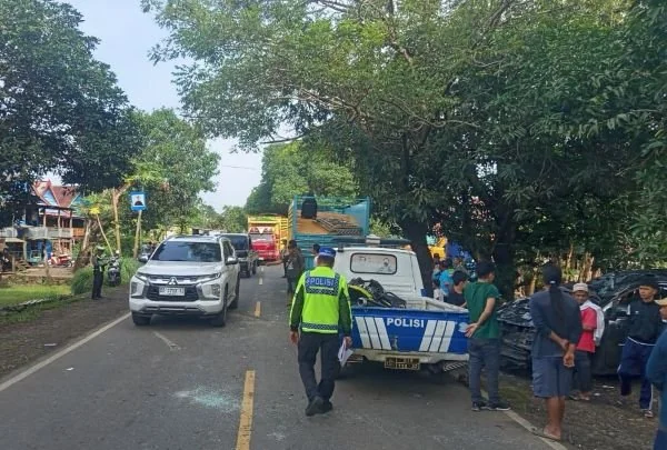 Situasi di TKP Jalan Poros Jeneponto Takalar. (Dok: Ist)