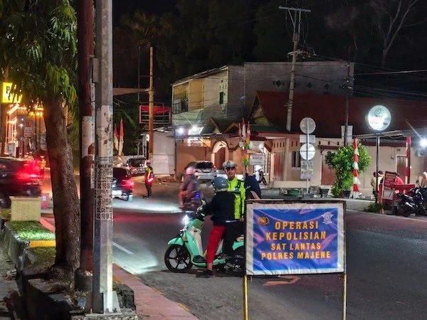 Razia yang dilakukan Satlantas Polres Majene (dok:Ist)