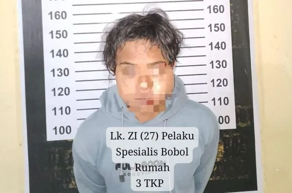 Pelaku pembobolan rumah warga di Makassar (Dok: Ist).