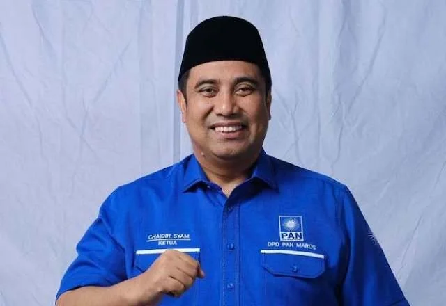 Ketua DPC PAN Maros, Chaidir Syam. (Dok : ist)