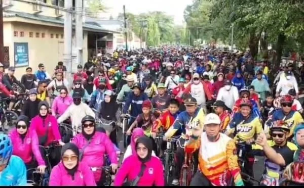 Fun bike dalam rangka Hari Ulang Tahun (HUT) Bhayangkara ke-79 (Dok : Ist).
