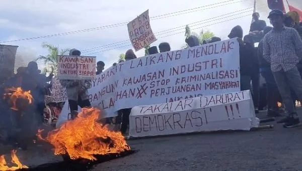 Demo di Takalar. (Dok: Ist)