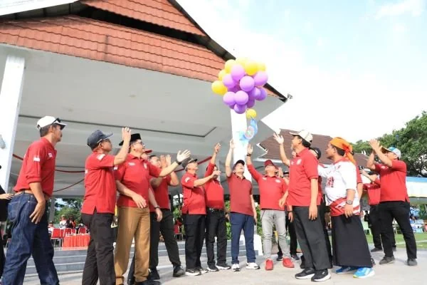 Sekda Bantaeng Buka Resmi Porseninjar PGRI 2025. Dok. Ist