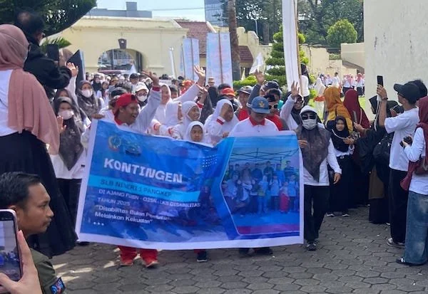 Ajang talenta pendidikan khusus seleksi FLS3N, LKS, dan 02SN peserta didik disabilitas Provinsi Sulawesi Selatan di Benteng Fort Rotterdam (Dok: Nofi KabarMakassar)