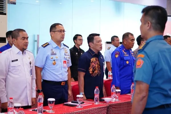 Kepala Kantor Wilayah Kementerian Hukum  Sulawesi Selatan, Andi Basmal saat menghadiri Rapat Koordinasi Analisis Program Prioritas Keamanan Laut berdasarkan Rencana Pembangunan Jangka Menengah Nasional (RPJMN) Tahun 2025–2029 (Dok : Ist).
