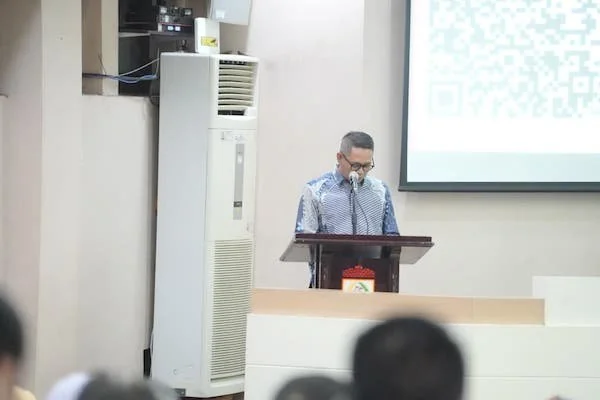 Ketua DPRD Kota Makassar, Supratman, saat Sambutan dalam Rakor Bersama KPK, (Dok: Ist).