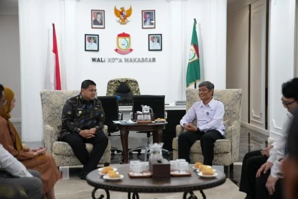 Kepala Perwakilan Badan Pengawasan Keuangan dan Pembangunan (BPKP) Provinsi Sulawesi Selatan, Rasono, saat Bertemu Wali Kota Makassar Munafri Arifuddin, (Dok: Ist).