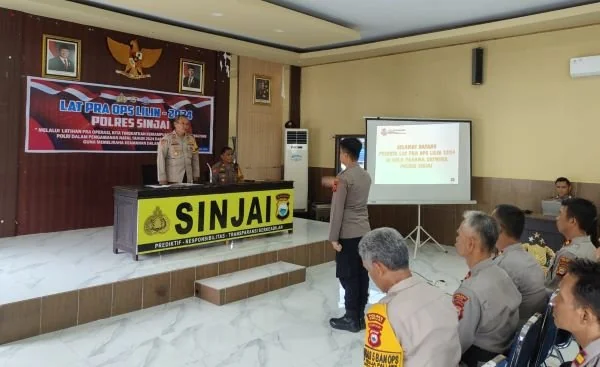 Polres Sinjai menggelar kegiatan Latihan Pra Operasi (Latpra Ops) Lilin 2024  (Dok : Ist).
