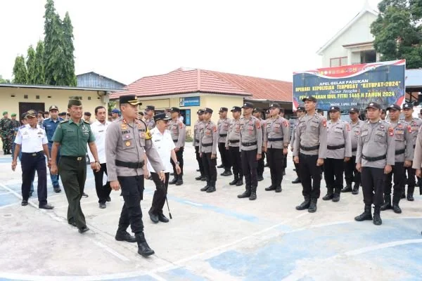 Apel gelar pasukan operasi ketupat 2024 di Majene.