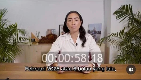 Tangkapan Layar Rahayu Saraswati Djojohadikusumo saat Menyampaikan Pernyataan Sikap Pengunduran Diri, (Dok: Ist).