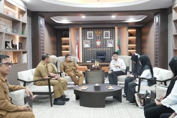 Wali Kota Makassar Munafri Arifuddin saat audiensi Kepala Balai Rehabilitasi Badan Narkotika Nasional (BNN) Baddoka (Dok: Ist).