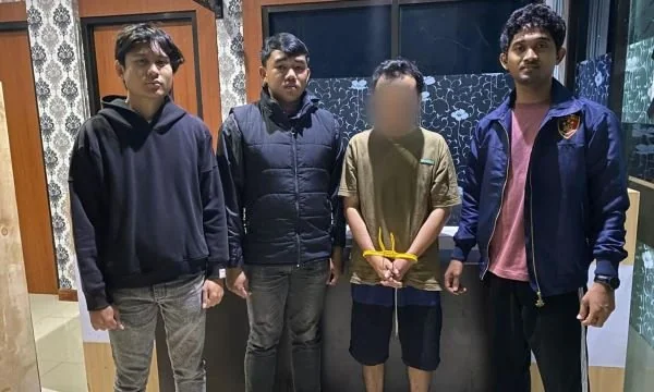 Khaeruddin diamankan pihak kepolisian. (Dok: Ist)