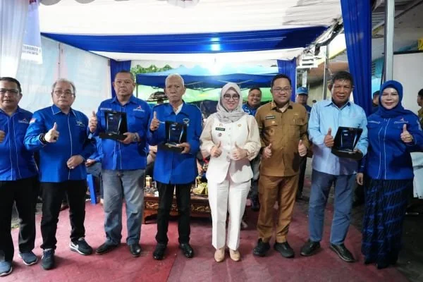 Bupati Gowa, Sitti Husniah Talenrang saat Menghadiri Milad Demokrat ke-24 di Gowa, (Dok: Ist).