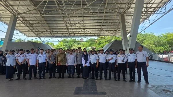 Wali Kota Makassar Munafri Arifuddin saat Apel Siaga Dishub di Lapangan Karebosi. Dok: KabarMakassar