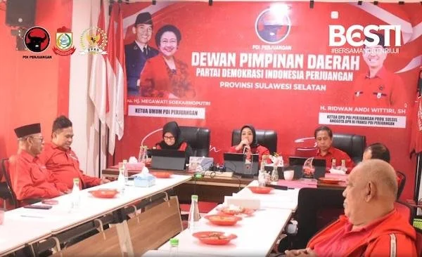 rapat koordinasi bersama Dewan Pimpinan Cabang (DPC) PDIP dari Kabupaten Soppeng, Bone, Kepulauan Selayar, dan Kota Palopo (Dok: Ist).