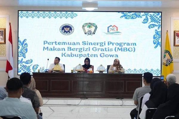 Bupati Gowa Sitti Husniah Talenrang Pertemuan Bersama Para Mitra dan Pemangku Kepentingan Program MBG se-Kabupaten Gowa, (Dok: Ist).