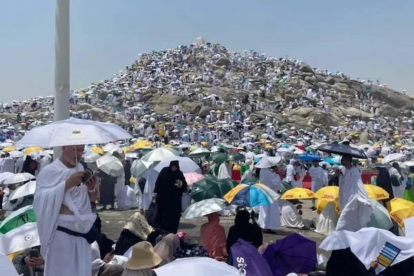 Kondisi cuaca di kawasan Arafah dan wilayah Armuzna tembus hingga 47 derajat (dok. Ist)