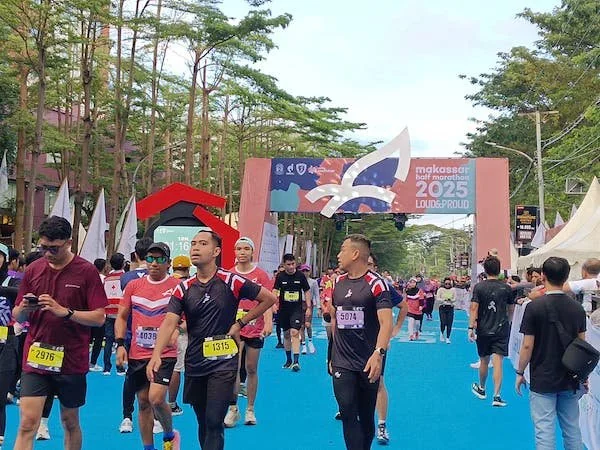 Pelari Makassar Half Marathon (MHM) 2025, (Dok: Sinta Kabar Makassar)