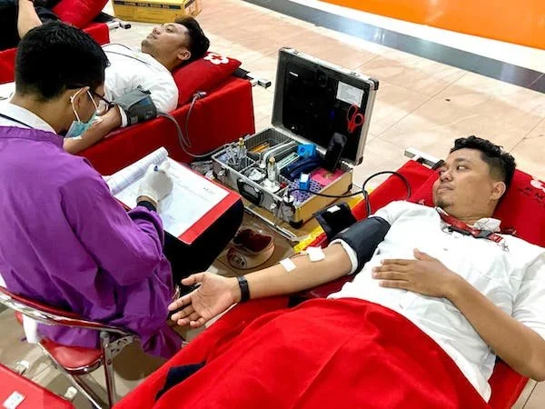 Kegiatan donor darah GTMD yang berhasil menghadirkan ratusan peserta (Dok: Ist)