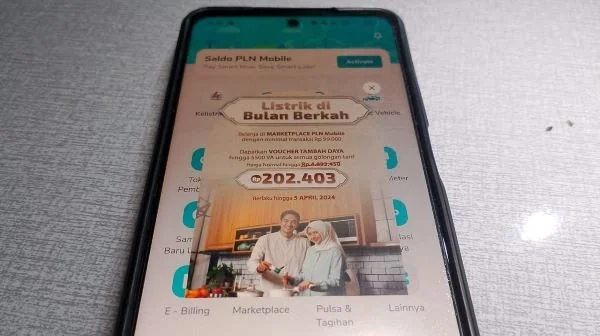Aplikasi PLN Mobile (Foto: Rudi Hartono/Kabarmakassar.com)