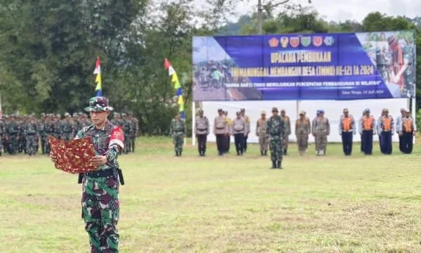 Pembukaan TMMD Ke-121 oleh Kodim 1414/Tator (Dok : ist).
