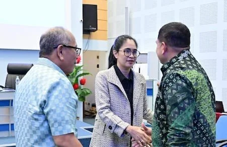 Wali Kota Makassar, Munafri Arifuddin saat Sambutan di Promosi Doktor Andi Widya Warsa Syadzwina (Dok: Sinta KabarMakassar).