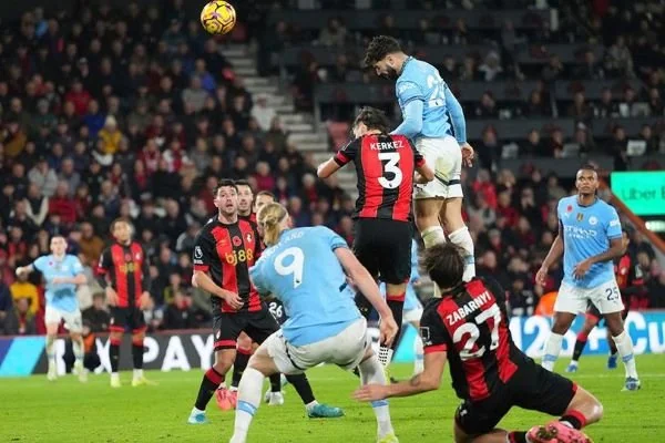 Manchester City mencetak rekor baru usai mengalahkan Bournemouth (Dok : Int).