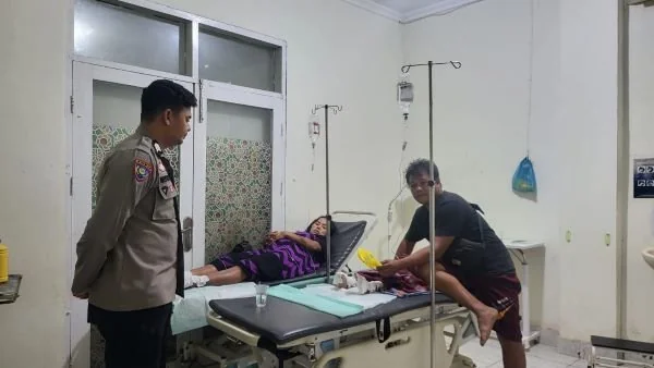 Korban saat di rawat di rumah sakit (Dok :Ist).