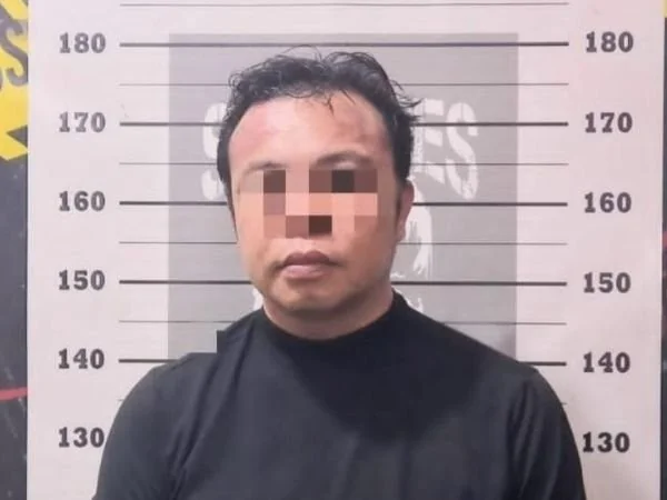 Suparman Alias Dion saat diamankan Tim Satuan Reserse Narkoba Polres Bantaeng (Dok : Ist).