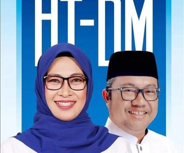 Poster Husniah Talenrang dan Darmawangsyah Muin yang beredar di media sosial (dok : Ist).