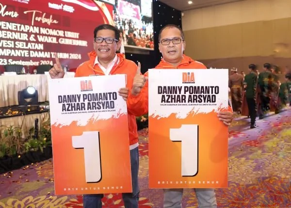 Pasangan calon Gubernur dan Wakil Gubernur Sulsel Danny Pomanto-Azhar Arsyad (Dok : Ist).
