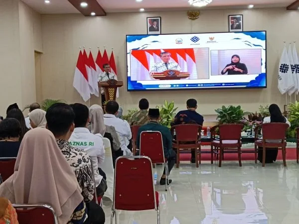 Menteri Ketenagakerjaan RI, Yassierli, saat Sambutan di Pelatihan Vokasi dan Produktivitas (BBPVP) Makassar, (Dok: Sinta Kabar Makassar).