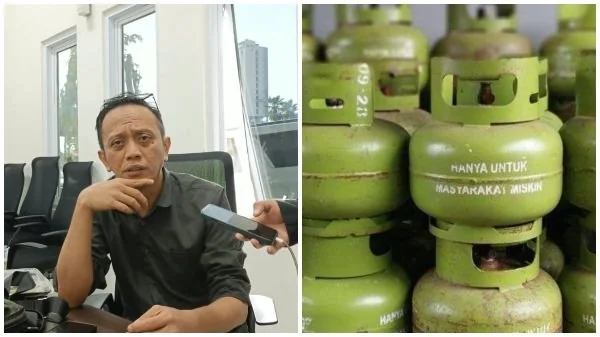 Anggota Komisi B DPRD Kota Makassar, Basdir dan Ilustrasi LPG (Dok: Ist)