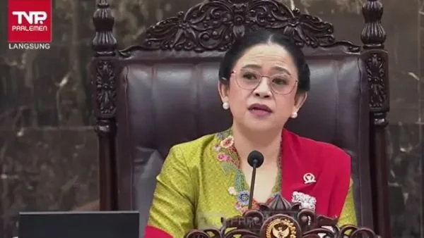 Ketua DPR RI Puan Maharani dalam Sidang Tahunan MPR RI, DPR RI, dan DPD RI di Gedung DPR-MPR (Dok : Ist).