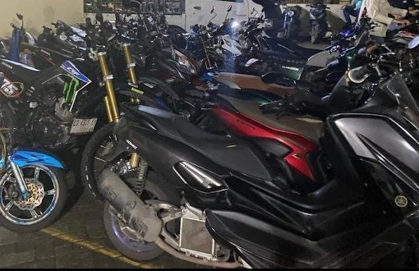 sepeda motor yang diamankan Polsek Tamalanrea Makassar (Dok:Ist)
