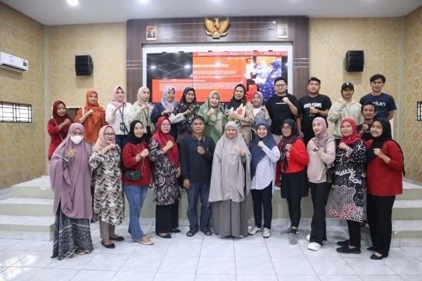 Acara peluncuran KIM yang digelar di Aula Kantor Kecamatan Manggala pada Sabtu (25/05)