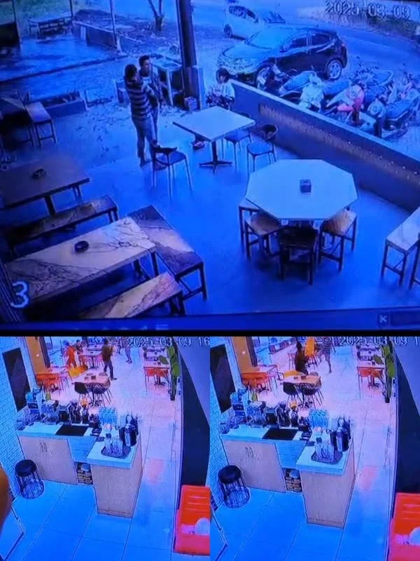 angkapan layar kamera CCTV (Ist/Kabarmakassar.com)